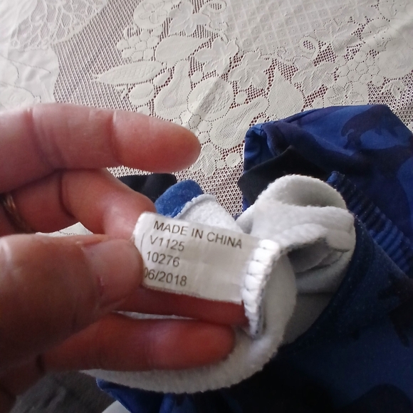 #051 Boys Blue Camo Hoodie Sweater By G-Net Size Large - Picture 10 of 15